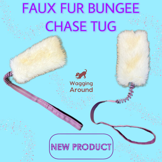 Faux Fur Bungee Tug Toy